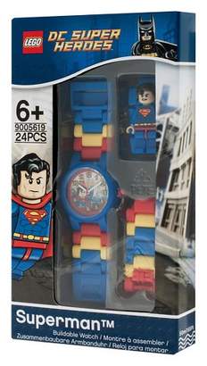 Lego Super Heroes Superman Kids Minifigure Interchangeable Links Watch
