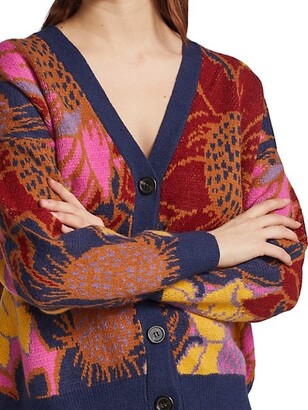 farm rio floral dots cardigan