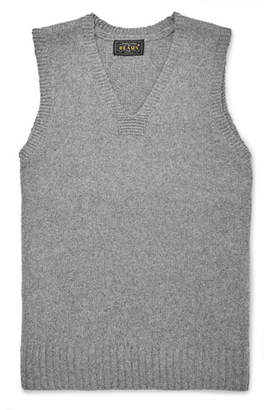Beams Wool-blend Sweater Vest - Gray