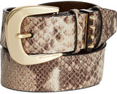 Thumbnail for your product : MICHAEL Michael Kors Studded Loops Glazed Python Belt