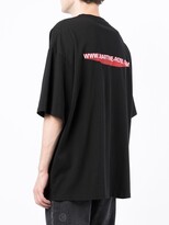 Thumbnail for your product : Martine Rose logo-print oversized T-shirt