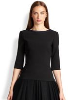 Thumbnail for your product : Martin Grant Satin-Trim Boatneck Top