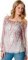 Thumbnail for your product : A Pea in the Pod Drew Long Sleeve Sleeve Detail Maternity Blouse
