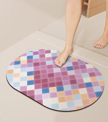 Infinitee Green Inc Decontamination Diatomaceous Earth Absorbent Bathroom Mat