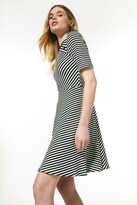 Thumbnail for your product : Karen Millen Knitted Jersey Jacquard Stripe Dress