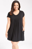 Thumbnail for your product : DKNY '7 Easy Pieces' Pintuck Sleep Shirt (Plus Size)