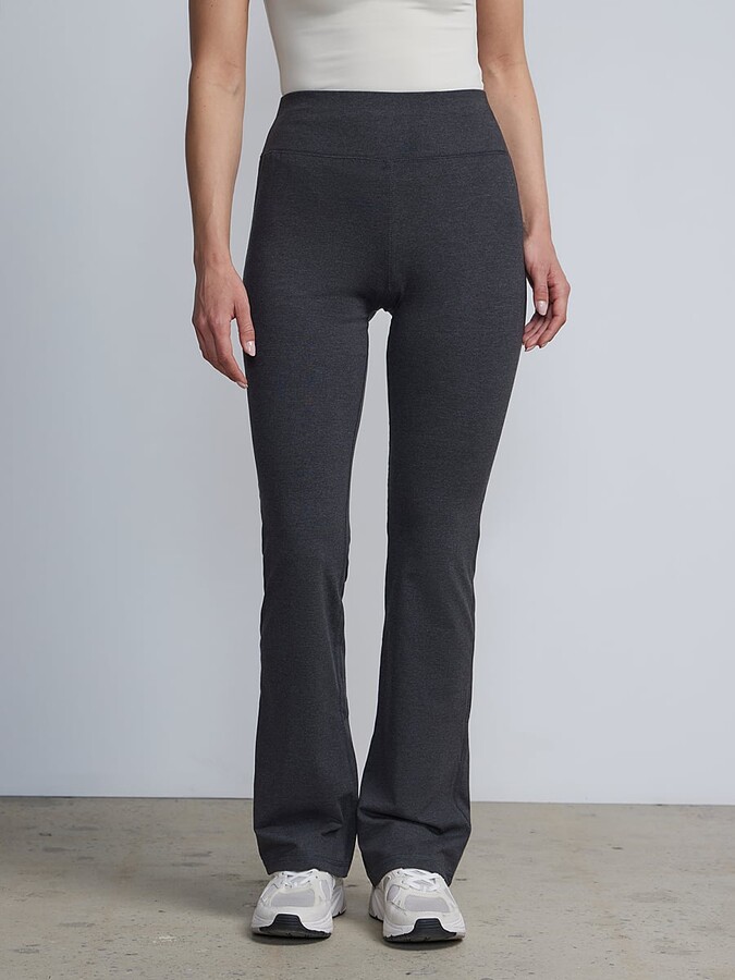 New York & Co. NY&Co Women's Tall High-Waisted Bootcut Yoga Pants - Heather  Grey Graphite Heather Grey - ShopStyle
