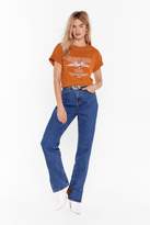 Thumbnail for your product : Nasty Gal Womens Mignight Riders Graphic Tee - orange - XS