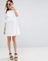 Thumbnail for your product : ASOS Maternity Off Shoulder Sundress in Texture