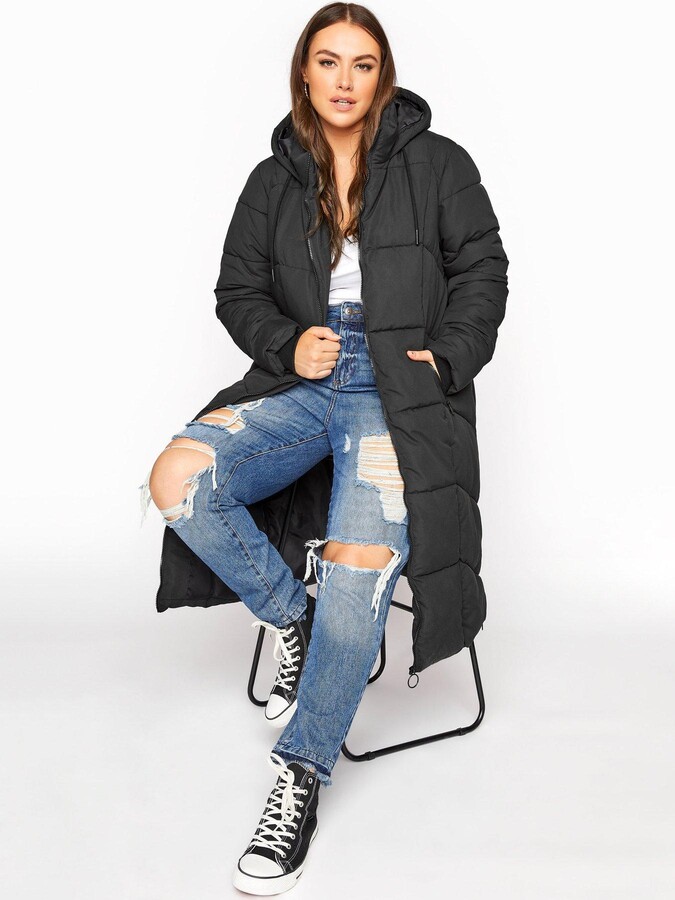 longline padded jacket womens