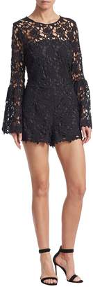 Alexia Admor Women's Bell Sleeve Lace Romper