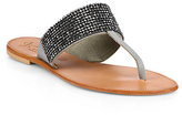 Thumbnail for your product : Joie Nice Jeweled Leather Thong Sandals