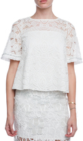 Thumbnail for your product : Alexis Zebrze Lace Top with Fringe