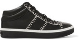 Thumbnail for your product : Jimmy Choo Bells Chain-Trimmed Leather Sneakers