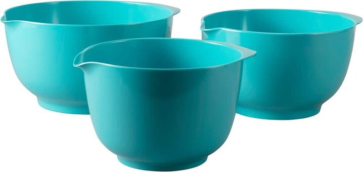 Hutzler 2, 3, and 4 l Melamine Mixing Bowl Set in Turquoise (Set of 3)