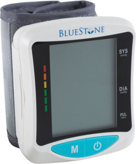 Bluestone Blood Pressure Monitor Wrist Cuff, White