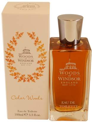 Woods of Windsor Cedar Woods Eau De Toilette Spray for Women, 3.3 Fl Oz
