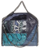 Thumbnail for your product : Stella McCartney blue multi faux leather 'Falabella' shoulder bag