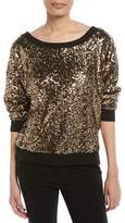 Thumbnail for your product : Ella Moss Disco Sequined Pullover Sweatshirt