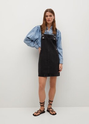 dark denim pinafore