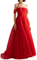 Thumbnail for your product : Jason Wu Off-the-shoulder Point D'esprit Gown