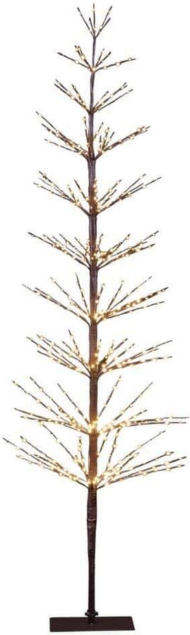Lightshare 6 ft. 325L Lighted Starlit Tree with Fairy Lights Warm White, Artificial Christmas Tree for Festival Party