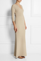 Thumbnail for your product : Alexander McQueen Textured-knit maxi dress