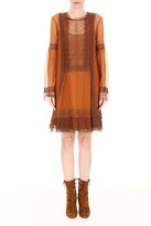 Thumbnail for your product : Alberta Ferretti Dress With Lace Details