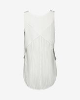 Thumbnail for your product : Derek Lam 10 Crosby Pleated Back V Tank: Ivory
