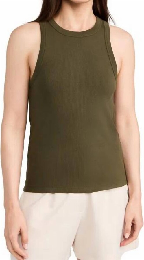 SOLD OUT NYC Not So Basic Tank Top In Olive