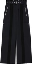 High-Waisted Wide-Leg Belted Trousers 