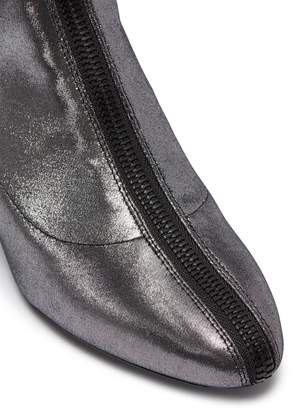 Stella Luna Turnlock zip metallic ankle boots