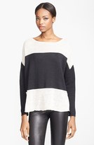 Thumbnail for your product : Alice + Olivia 'Kerr' Colorblock Linen Top