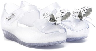 Mini Melissa Bow-Detail Ballerina Shoes