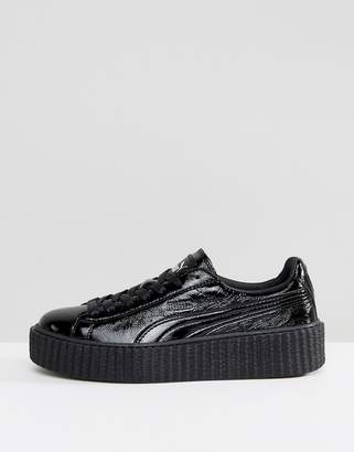 Puma X Fenty Creepers In Crackled Leather