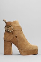 Thumbnail for your product : See by Chloe Lyna High Heels Ankle Boots In Leather Color Suede