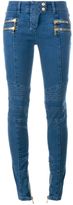 Balmain jean skinny à détails de zips