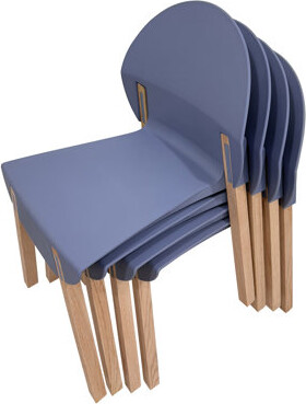 Ebern Designs Crimson Living Room Chair Of 4, Featuring Wood Legs, Waterproof Scratch - Proof Seat, All Day Comfort Industrial Grade Pp Material, Reinforced Body Ad