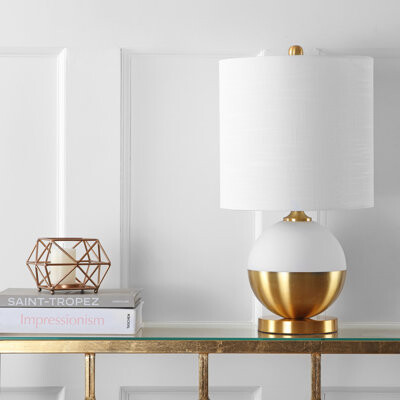Mercer41 Chuy 23.5'' White/Gold Table Lamp