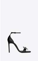 Thumbnail for your product : Saint Laurent Amber Sandals In Smooth Leather With Chain Bow