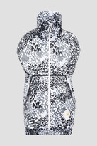 Thumbnail for your product : adidas by Stella McCartney Oversized leopard-print shell track jacket
