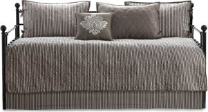 JINXUNDA Comfortable Dark Grey Cotton Bedding Set Modern Reversible Design For Home