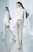 Thumbnail for your product : Sally LaPointe Silk Cashmere Cord Oversized Mock Neck Sweater