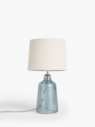 John Lewis & Partners Fluted Glass Table Lamp, Smoke