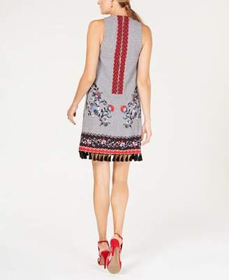 Laundry by Shelli Segal Embroidered A-Line Dress