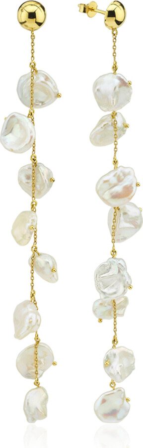 CHARMS COMPANY 14K Yellow Gold Pearl Single Earring