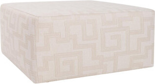Latitude Run Koston Indoor/Outdoor Universal Square Ottoman Syros Natural Cover Only