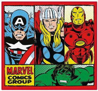 Marvel Comics Retro Shaped Rug