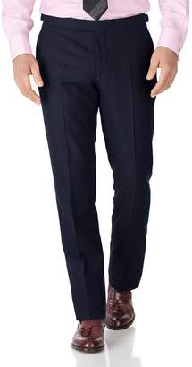 Charles Tyrwhitt Navy Classic Fit British Serge Luxury Suit Wool Pants Size W34 L34