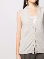 Thumbnail for your product : LOULOU STUDIO Tenggol sleeveless cashmere cardigan